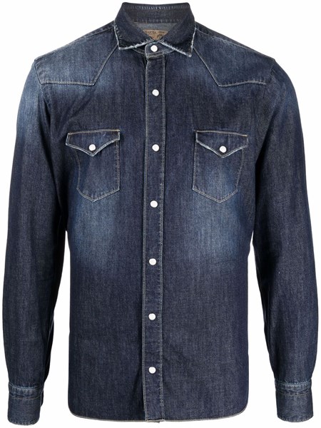 Barba Uomo Camicia denim lavaggio scuro | Al Duca d'Aosta