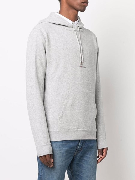 Saint Laurent Hooded sweatshirt in gray cotton for Men - ES | Al 