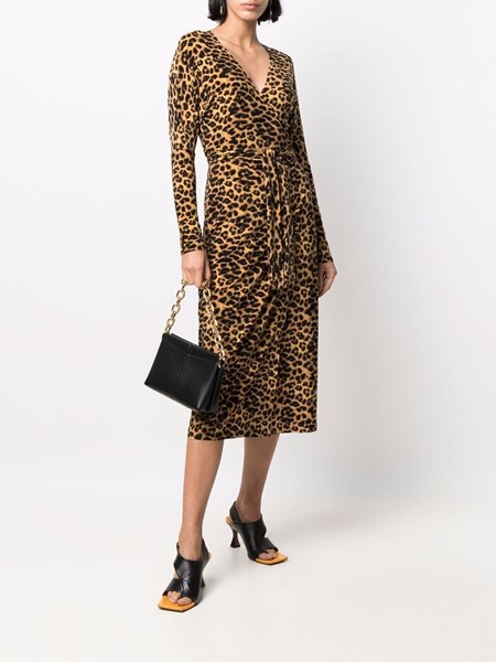 norma kamali leopard dress