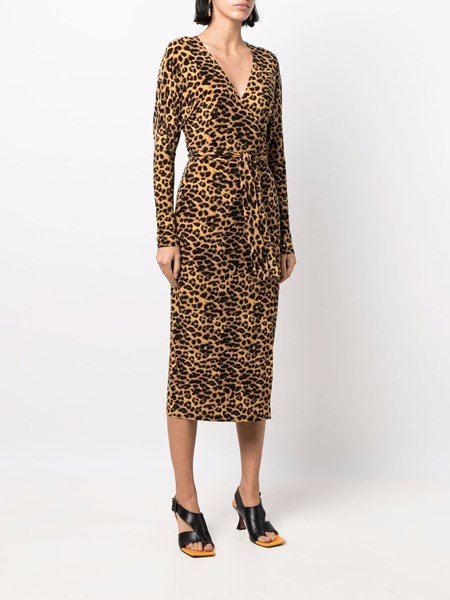 Norma Kamali Jersey leopard dress for ...