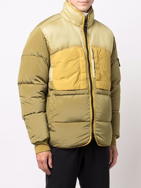 mustard yellow down jacket