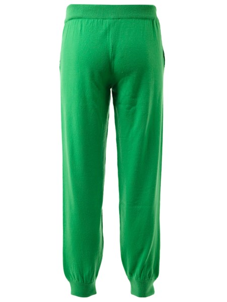 green cashmere cuffed pants