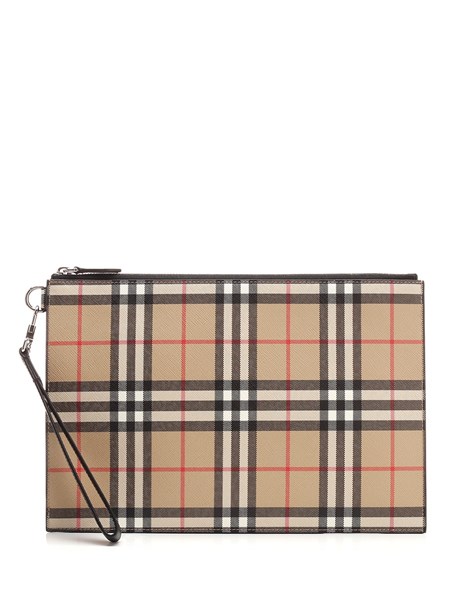 burberry check pouch