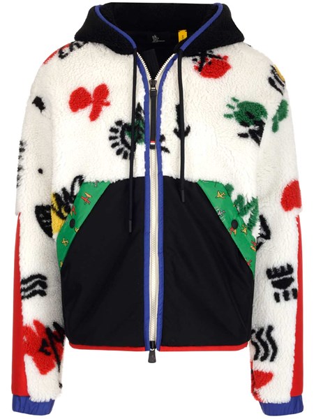 moncler fleece hooded pullover