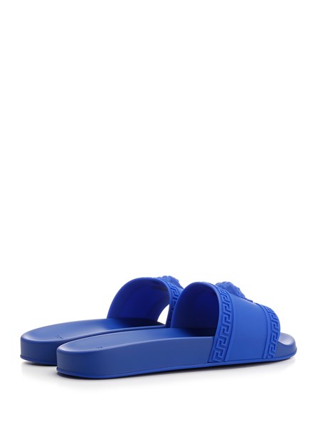 blue versace slippers