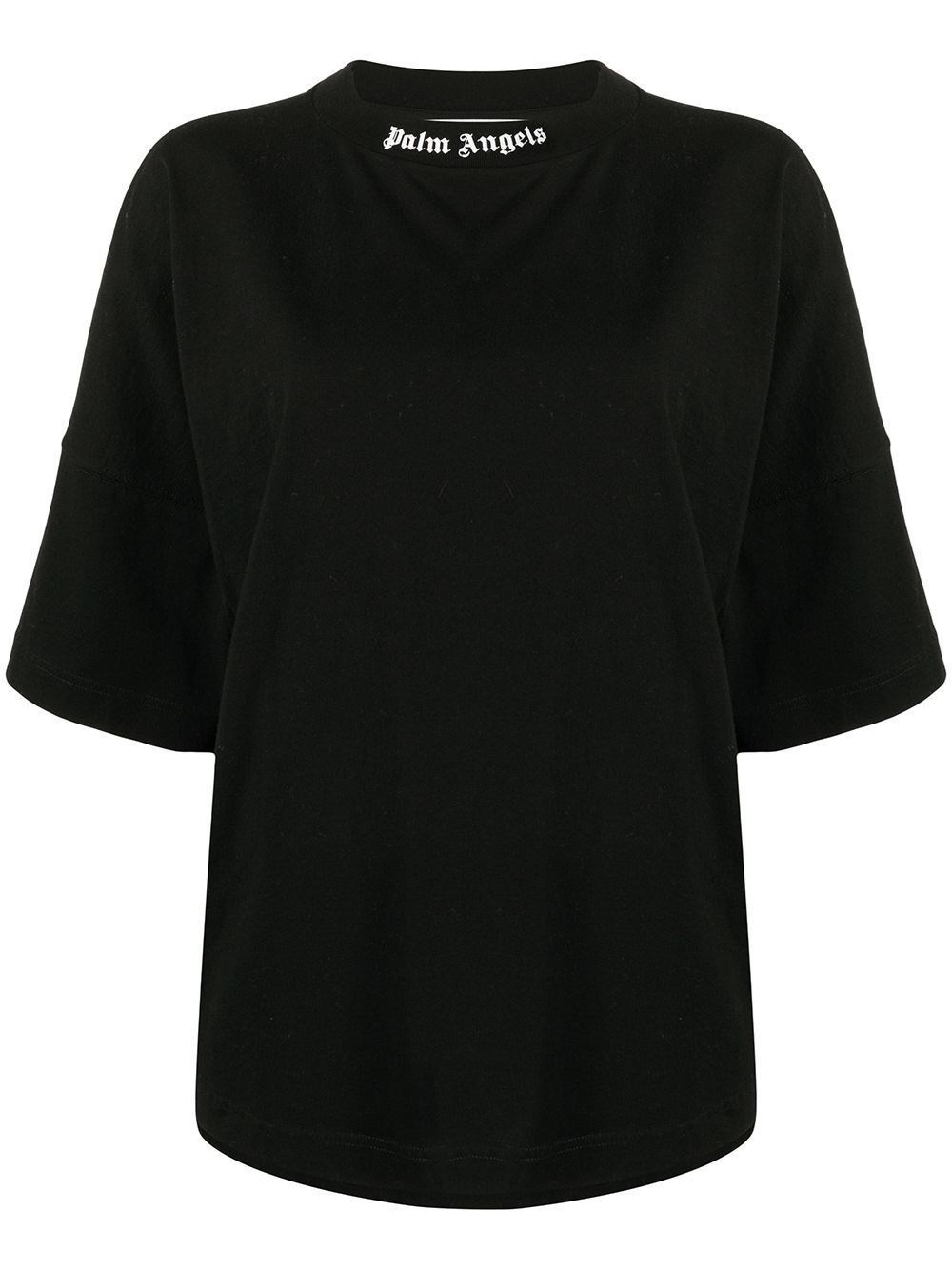 Palm Angels Black oversize logo t-shirt for Women - US | Al Duca d 