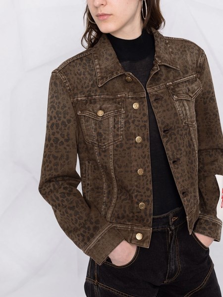 Golden Goose Leopard-print denim jacket 