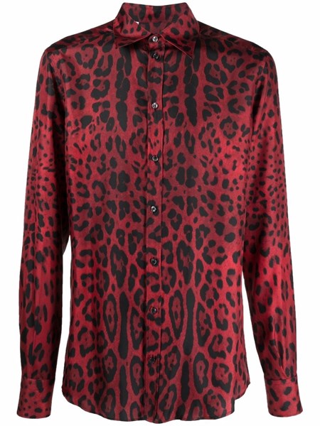 red black leopard print top