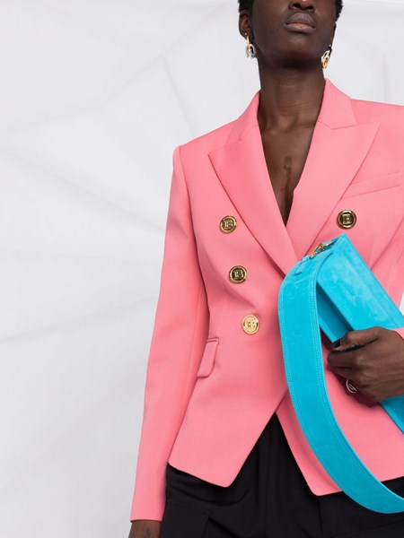 balmain longline blazer