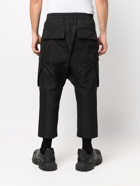 mens cropped cargo trousers