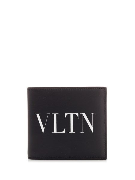 black VLTN billfold wallet