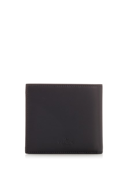 black VLTN billfold wallet