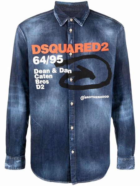 Dsquared 2 Uomo Camicia denim slim fit | Al Duca d'Aosta