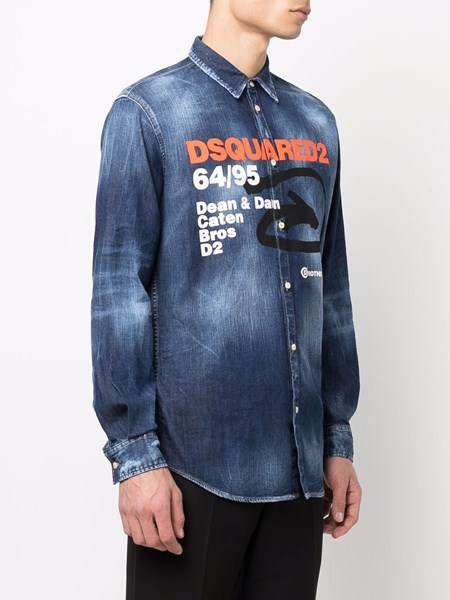 Dsquared 2 Stonewashed denim shirt for 