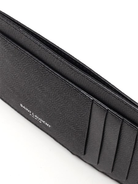 Saint Laurent Uomo Porta carte in pelle goffrata | Al Duca d'Aosta
