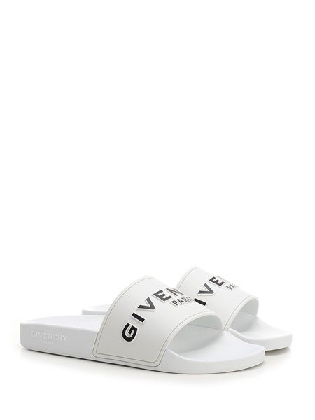 women's givenchy logo slides