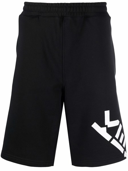 Black fleece bermuda shorts