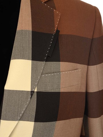 Burberry Tartan wool tailored blazer for Women - US | Al Duca d'Aosta