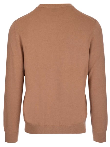 Camel sweater with logo