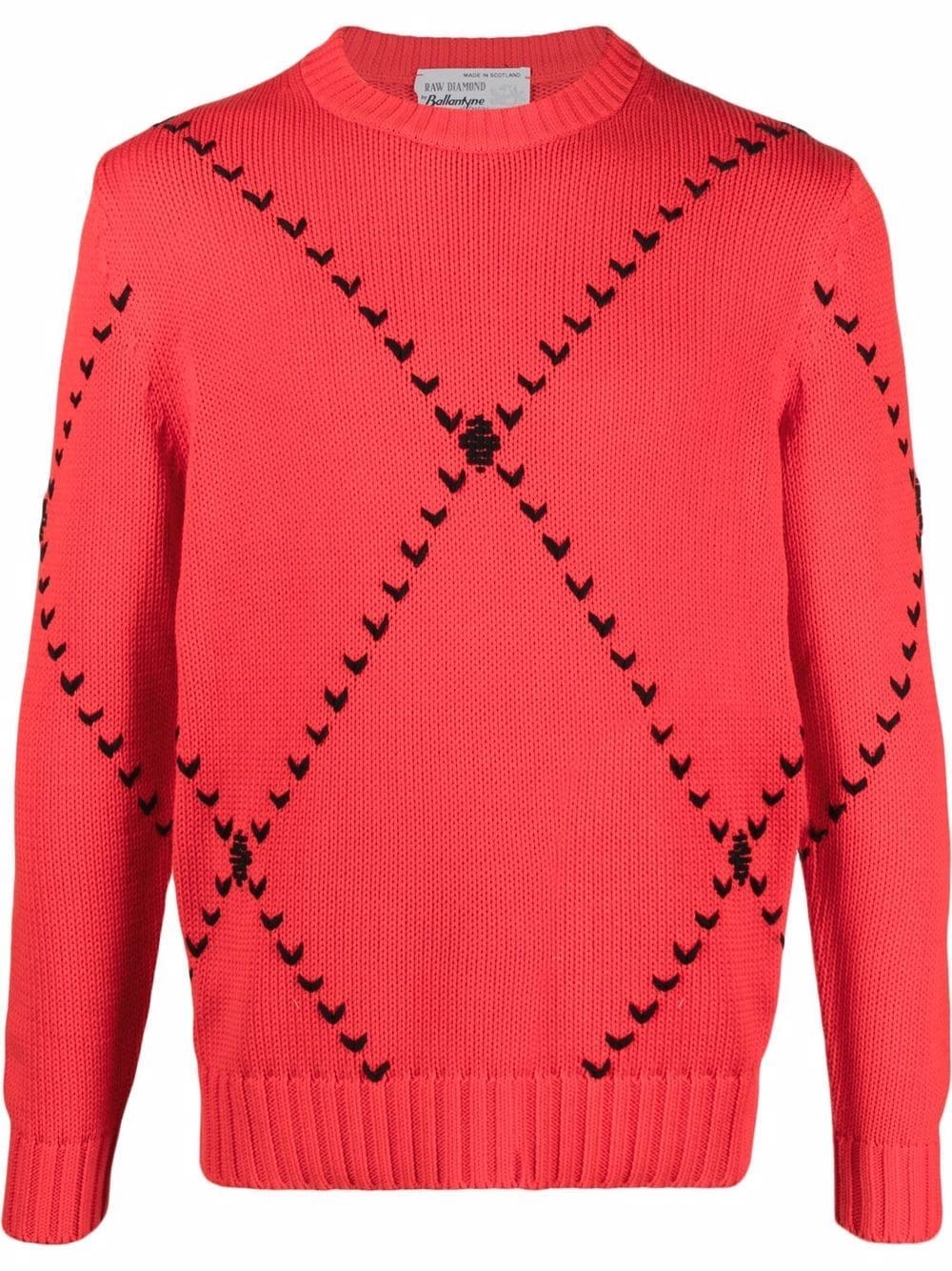 Maglione in Cachemire Ballantyne: Azzurro con decorazioni - StyleJungle
