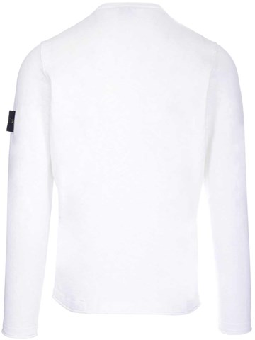 Stone Island Autunno Inverno 19/20 maglia collo alto bianca -  7115532A3.V0099