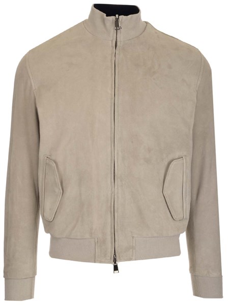 Al Duca D'aosta Suede bomber jacket for Men - US | Al Duca d'Aosta