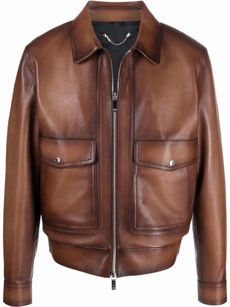 berluti leather jacket