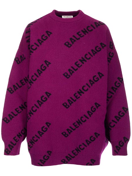 Balenciaga Donna Maglia logo all-over | Al Duca d'Aosta