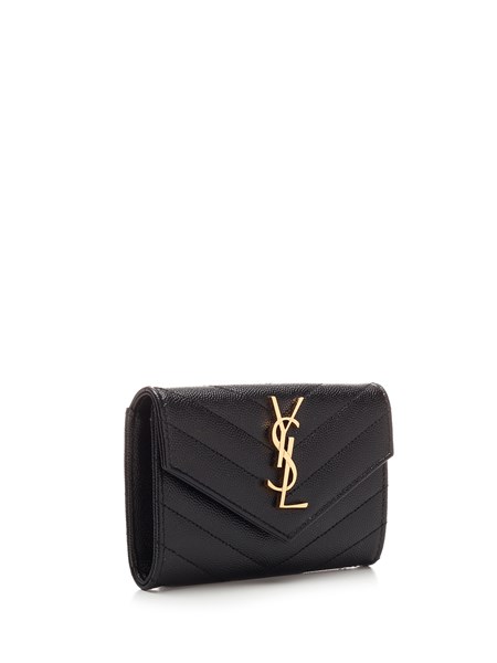 ysl wallet grey