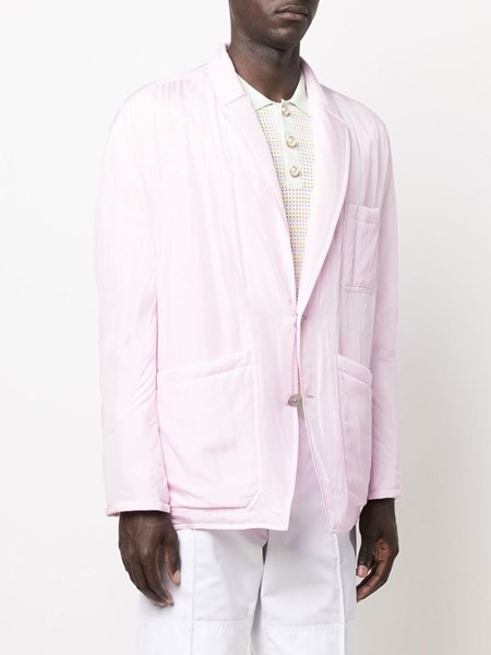 Pink silk blazer