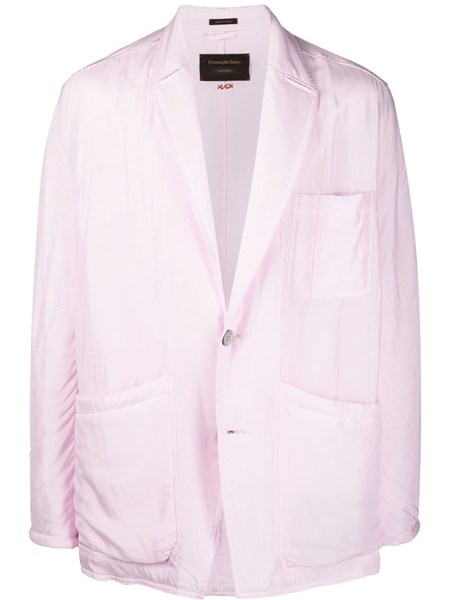 Pink silk blazer