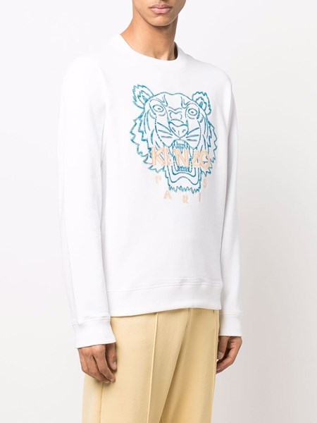 kenzo blue and white jumper