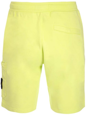 Stone Island Neon yellow sweat shorts 