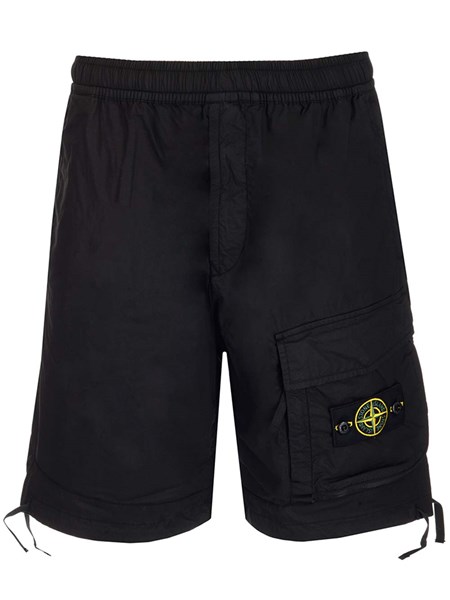 Stone Island Uomo Bermuda di cotone neri | Al Duca d'Aosta