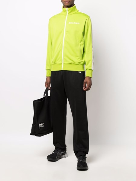 Palm Angels Uomo Felpa full-zip verde lime | Al Duca d'Aosta