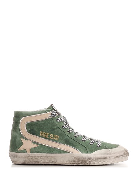 GOLDEN GOOSE SLIDE COL Sneaker alta uomo bianca pelle | Quellogiusto Shop  online