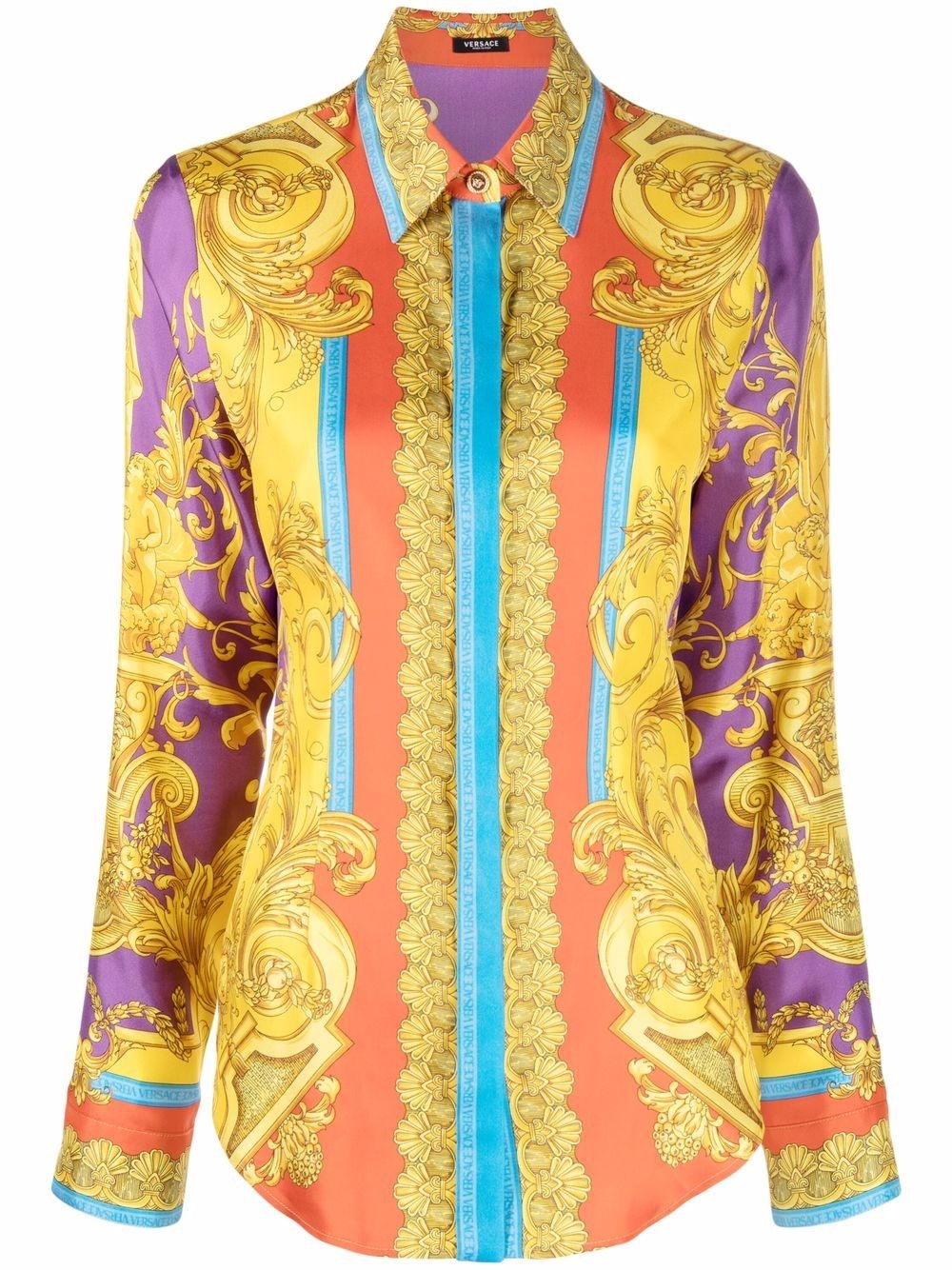 versace silk blouse