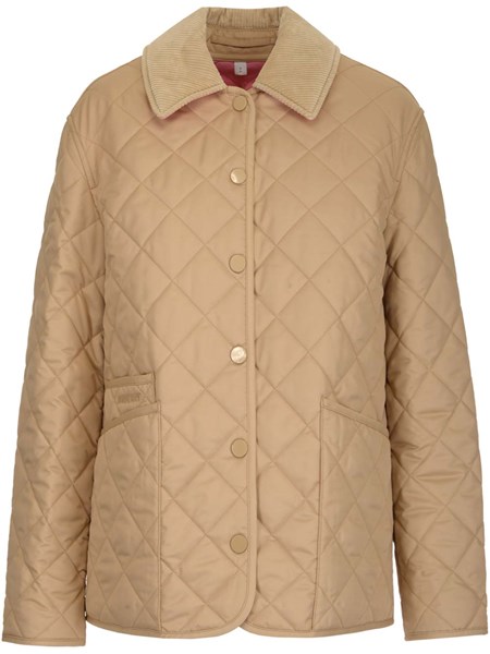 burberry quilted jacket brown