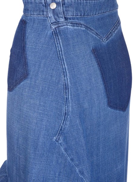 Loewe Flounced denim skirt for Women 