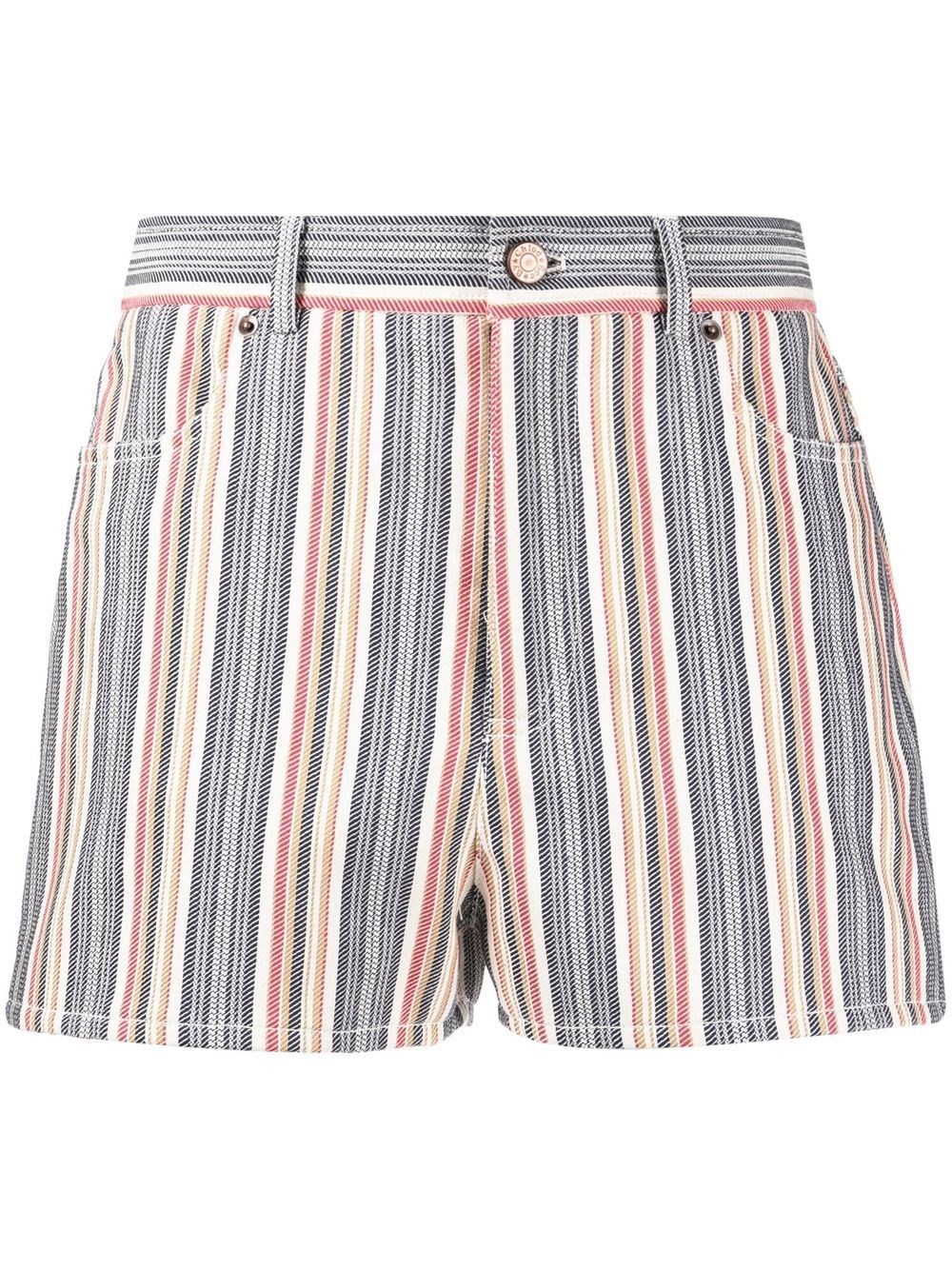 Chloe' Striped jeans shorts for Women 