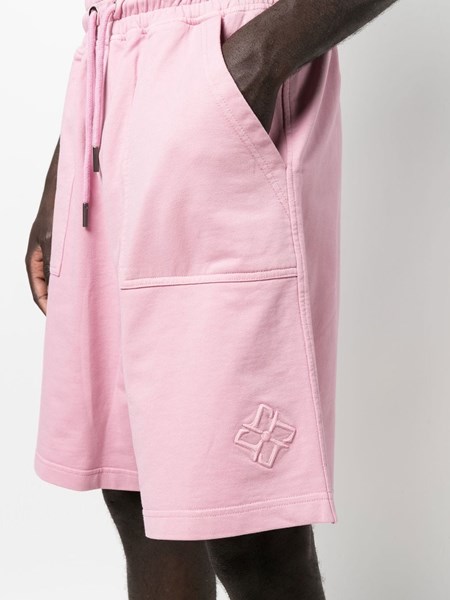 Tagliatore Pink sweat shorts for Men 