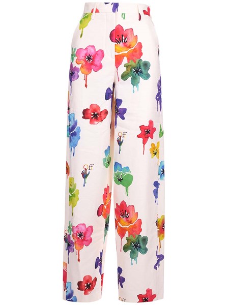 Off-white Floral trousers for Women 