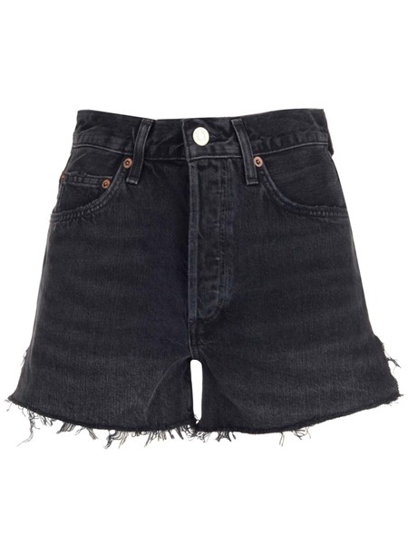 Agolde Black denim shorts for Women 