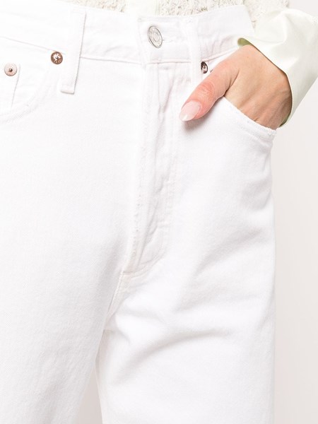 Agolde Mid-rise white jeans for Women 