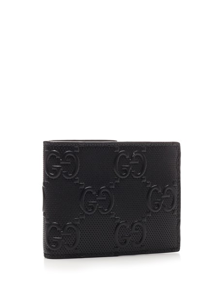 gucci black monogram wallet