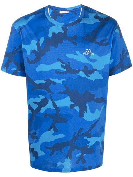 Valentino Light blue/blue camouflage t 