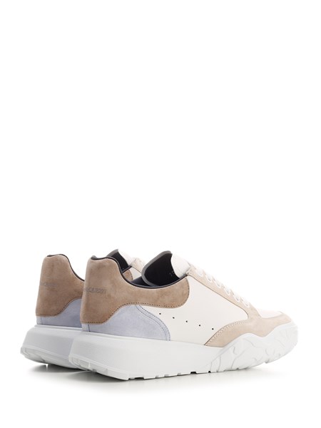 alexander mcqueen leather court sneakers