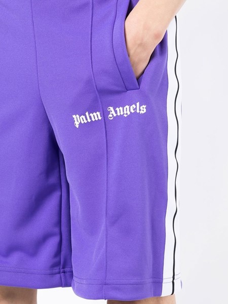 palm angels purple shorts