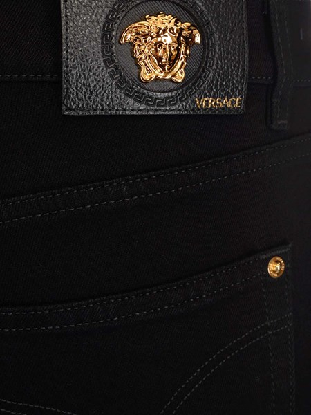 Versace Black slim fit jeans for Men 