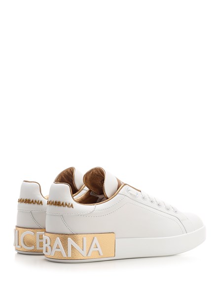 dolce and gabbana plaque trainers